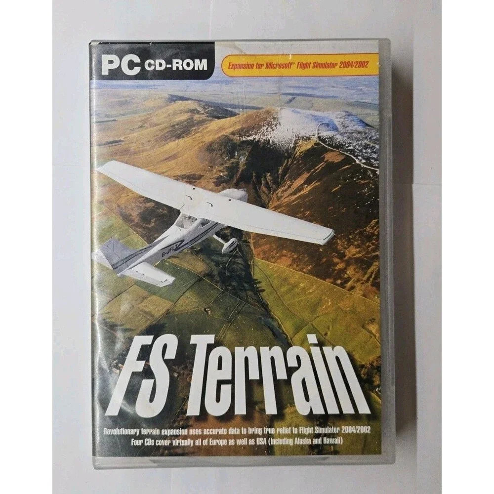 FS Terrain PC CD ROM 2004 Flight Simulator 2004/2002 Expansion